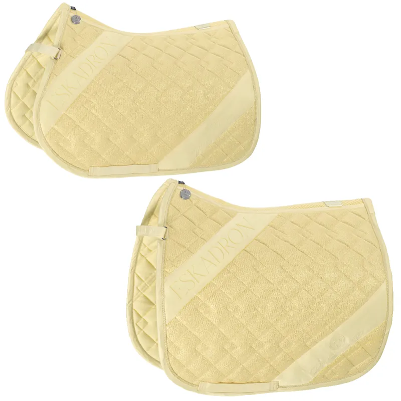 Eskadron Glitter-Mesh Saddlecloth Platinum Pure SS23 - Sunflower